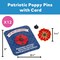 4th of July Patriotic Red Poppy Flower Metal Pins with Card 12 Pieces